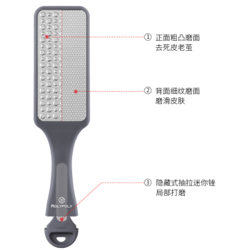 큰 스테인레스 스틸 풋 파일