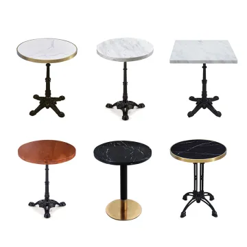Modern Restaurant Dining: Coffee and Marble Tables