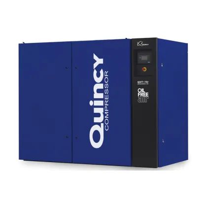 Quincy QOFT Oil-Free Air Compressor: Advanced Two-Stage Scroll Rotary Tooth Technology