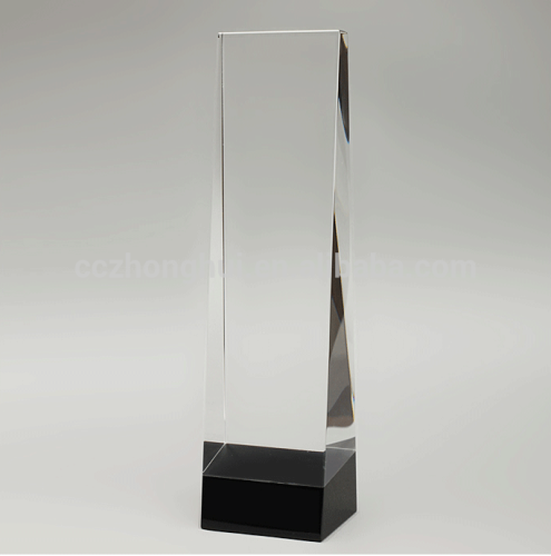 hand crystal glass trophy, cheap crystal trophy