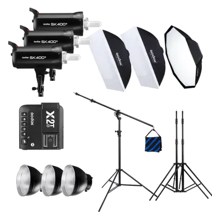 Godox SK400II 1200W Professional Photo Lighting Kit with Softbox and Stand
