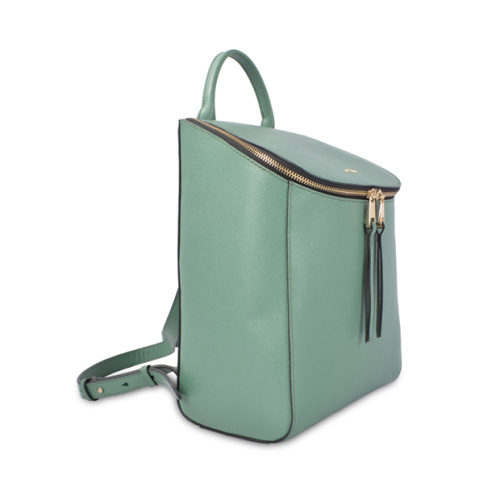 Modern Slim Leather Backpack Simple Day Pack Bag