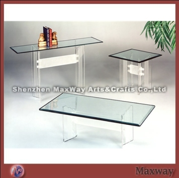 Modern square transparent acrylic/perspex table