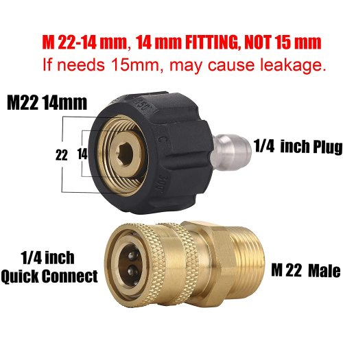 High Pressure Gun M22 to 1/4'' Quick Connect