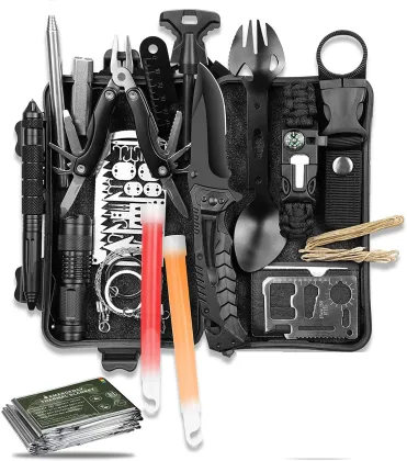 Tactical Camping Emergency Rescue Kit: Outdoor Survival Gear