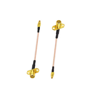 Cable de brida de 2 orificios hembra Mmcx a Sma