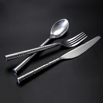 Creative Design 430 Stainless Steel Dinner Cutlery Set - Spoon, Fork & Cake Knife for Home & Hotel