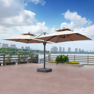 Two Heads Sunshade Double Tents Parasol