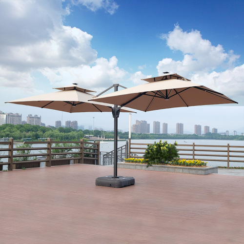 Двойной зонт от солнца с двумя головками, зонтик от солнца