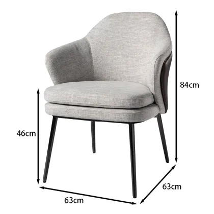 Angle chair white negotiating single chair