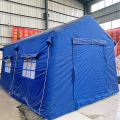 Blue waterproof canvas emergency relief tent