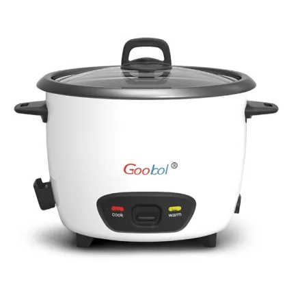 Deluxe rice cooker with steamer for heating rice