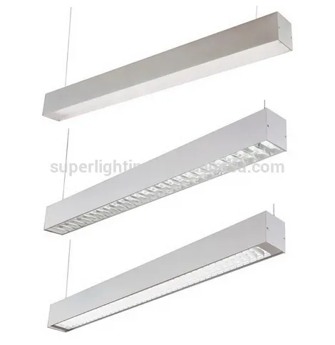 fluorescent light fixture I shape louver cover