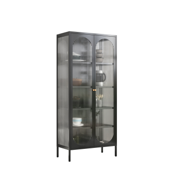 Steel Storage Cabinet: A Versatile Organizer for Toys, Wine Display, and More in an American Style
