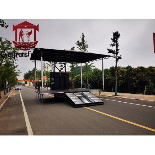 5.5m Length Mobile Events Stage Metal material Mobile Events Stage Manufactory