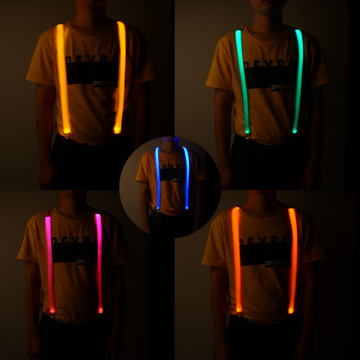 LED Light -Up Suspenders สำหรับผู้ชายและผู้หญิง - เหมาะสำหรับความบันเทิงคริสต์มาส