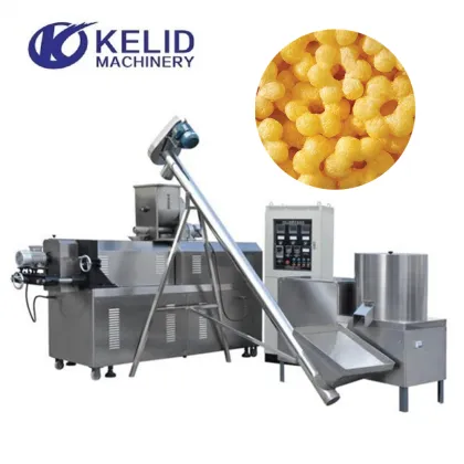 Wheat Flour Puffed Snack Foods Production Extruder Machine