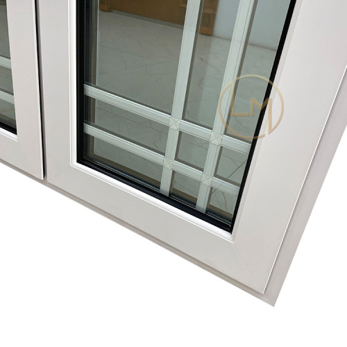 White Double Aluminum Casement French Windows For Sale