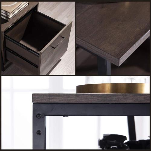 Nightstand With Storage Shelf And Drawer