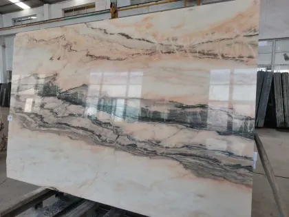 Rosa Ornavasso Pink Marble vs. Asiago Marble Slabs: Colorful Vein Comparison