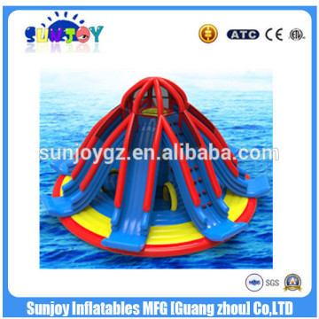 Best selling new design giant funny in flatable water octopus obstacles slides water toys in the water park for sale