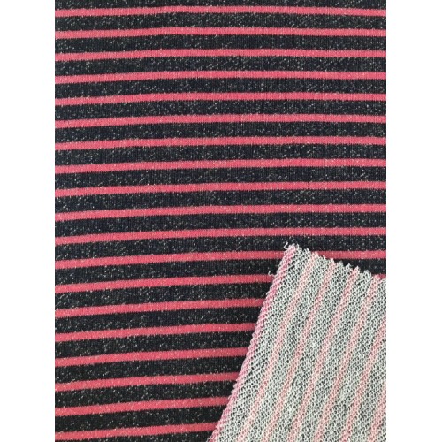 Stripe French Terry with Silver