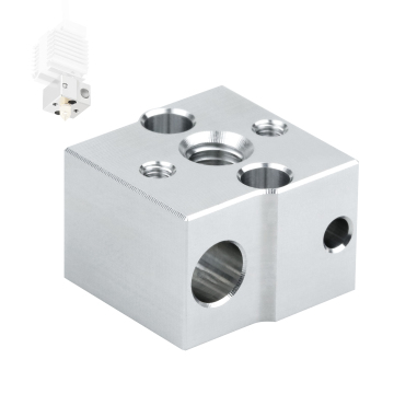 Hochwertiger Ender 3 V3 SE Aluminium -Wärmeblock für 3D -Drucker