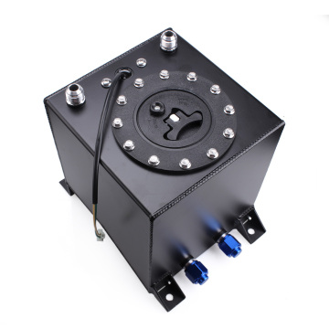 10 l 2,5 Gallonen Aluminium Universal Race Drift Square Hilfstank Tankbehälter Ölhang Dose Treibstoffstuhl mit Absender