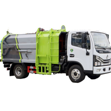 4x2 6-Wheel 6 CBM Compactor Garbage Truck with Sidecar Hitch Bucket for City Road Maintenance