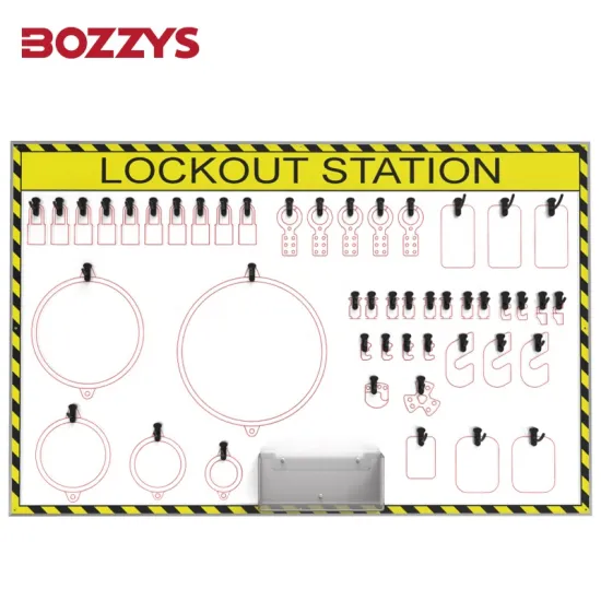 BOZZYS 1120*800MM Industrial Safety Lockout/Tagout Shadowboard - Chinese Manufacturer