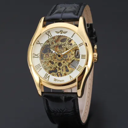 classical style winner vintage mechanical watch