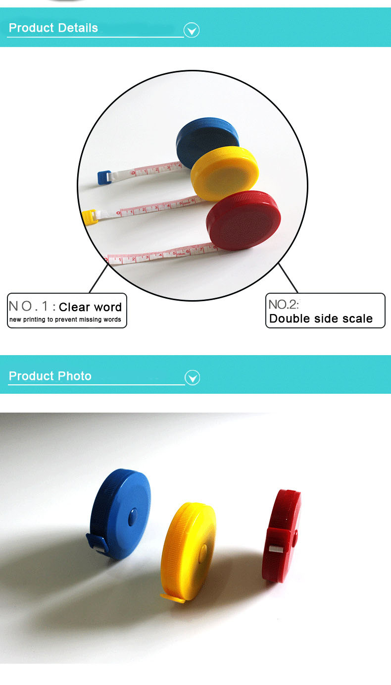 Meter Retractable Sample 60 Inch 1.5 Meter Soft Retractable Measuring Tape For Tailoring And ...