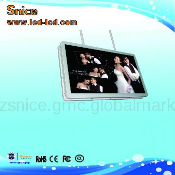 42inch suspended  double sides digital signage player