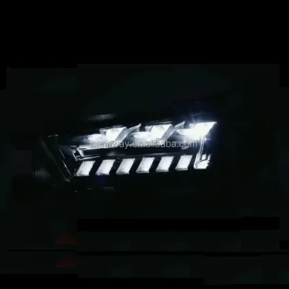 Revo Headlight: Modified LED 3 Lens Front Head Lamp for Toyota Hilux Revo Rocco 2021