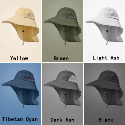 Unisex Solid Color Bucket Hat - Outdoor Sports Sunscreen Quick Drying Waterproof Hat