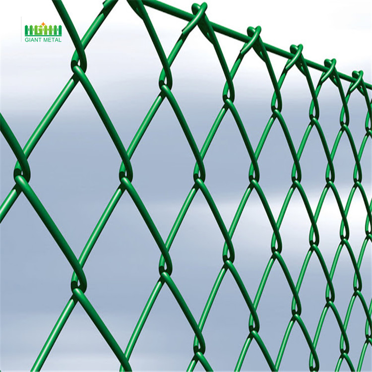 Hot sale PVC green chain link diamond fence