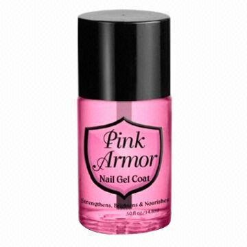Pink Armor Nail Gel, Strengthens Restores Nails
