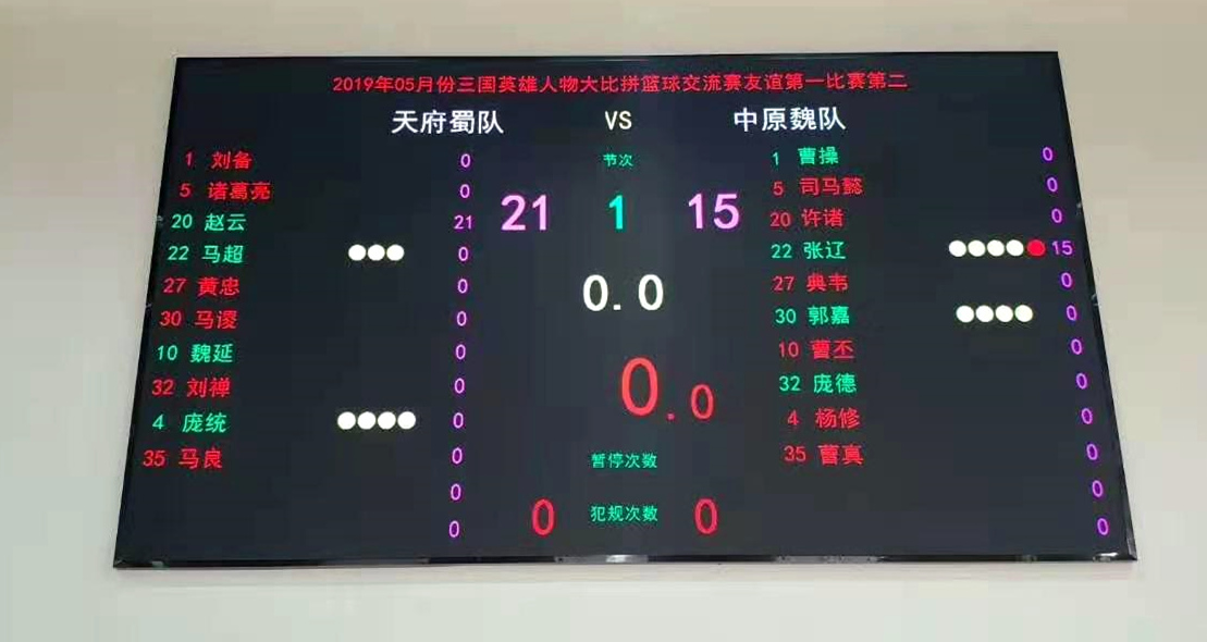 FIBA-Approved LED Sports Stadium Scoreboard Display