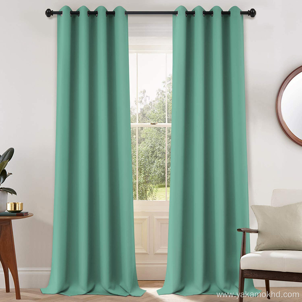 Turquoise Blackout Curtains 108 Inch Long