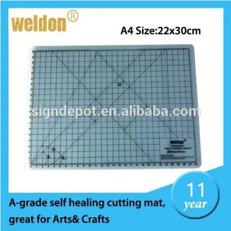 Weldon custom printing self-healing multiple color cutting mats for school/office use