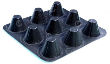 12mm hochdichte Polyethylen-Kunststoff-Grübchen Drainage wasserdichte Bord