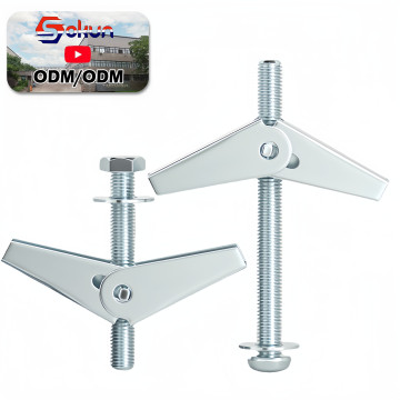 Weatherproof 12mm Steel Toggle Bolt: Outdoor Grade Anchor Bolt Resistant to Rust and Wear, Following DIN Standards in both Inch and Metric Systems