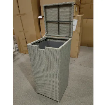 Rattan Wicker Outdoor Garden Trash Can