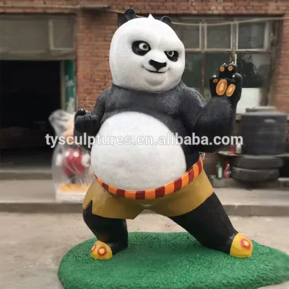 Wholesale popular resin fiberglass cartoon bear sculpture