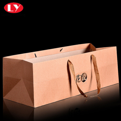 Custom kraft paper bag take away gift packaging