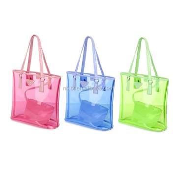 Bolsa de playa de PVC transparente para regalos de promoción personalizados