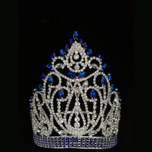 Belleza azul reina chica desfile corona tiara