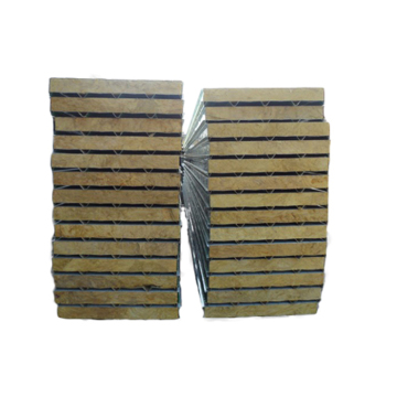 cold room heat insulation rock wool sandwich panel