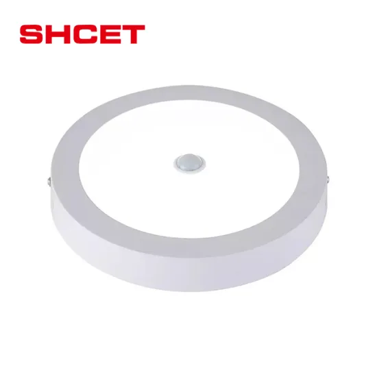 Smart LED Panel Light with 3D PIR Motion Sensor - Slim Round Surface-Mounted Design