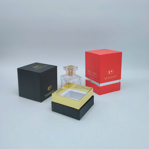 Δημοφιλές κουτί μαύρου πακέτου parfum custom parfume box